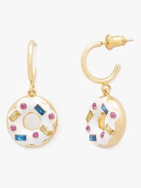 KATE SPADE NEW YORK ♠️ COFFEE BREAK DONUT HUGGIE EARRINGS